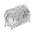 Fiocias Iron Cabinet Dish Rack Organizer with 6 Dish Plate Rack Display ...