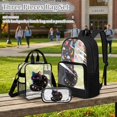 thumbnail image 2 of DISNIMO Clear Backpack Set for Kids, Cat Planet Print 17 Inch PVC Transparent Bookbag with Portable Lunch Box and Pencil Case, Heavy Duty Large Clear Backpack for Boys and Girls, 2 of 5