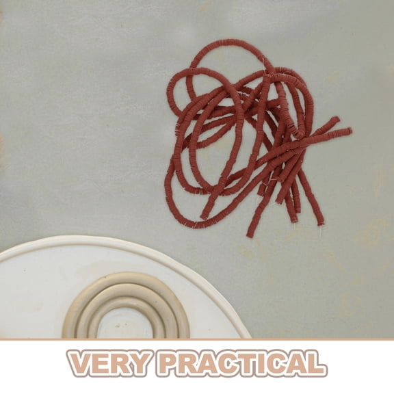 LOLIPPYY Dark Red Clay Beads for Jewelry Making, Craft Supplies, Accessories, and Everyday Wear