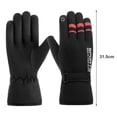 thumbnail image 6 of Tnobhg 1 Pair Women Men Winter Waterproof Cycling Gloves Outdoor Sports Running Motorcycle Ski Fleece Lining Gloves Non slip Warm Full Fingers Gloves, 6 of 8