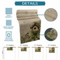 thumbnail image 6 of Spring Floral Table Runner 70 Inches, Birds Cabin Watercolor Botanical Retro Art Bed Runner Dresser Scarves Tabletop for Indoor Outdoor Parties/Ceremony/Banquet, 13" x 70", 6 of 8