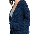thumbnail image 4 of KOGMO Womens Casual Loose Fit Open Front High Low Chenille Sweater Cardigan, 4 of 5