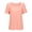 Pink, variant on Luxtrada Womens Summer Tops Casual Square Neck Puff Short Sleeve T Shirts (Black,S)