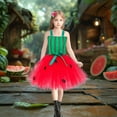 thumbnail image 1 of Robes pour Fille à Volants Sans Manches Robe en Tulle pour Tout-Petite Robe de Printemps pour Fille Robe de Demoiselle d'Honneur pour Fille Robes pour Bébé Fille 6-7 Ans, 1 of 4