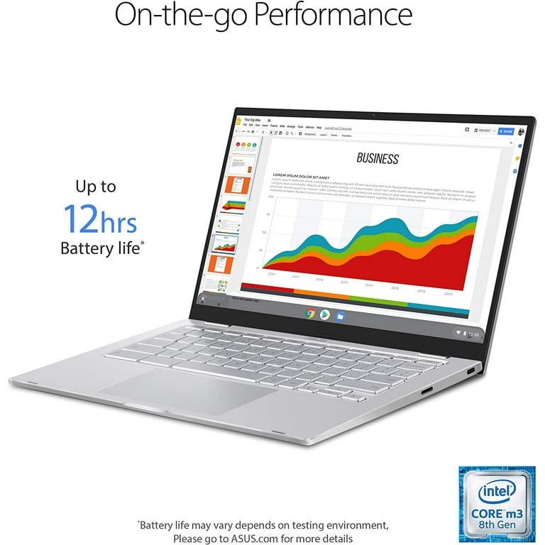 Chromebook C425TA 14型 m3-8100Y 8GB ASUS Chromebook 14'' (64GB eMMC Intel Core M3-8100Y 8GB RAM