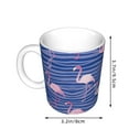 thumbnail image 2 of Disketp Flamingo Large Coffee Mug with Handle Tea Cup Novelty Coffee Cup for Men Women Office Work, 2 of 6