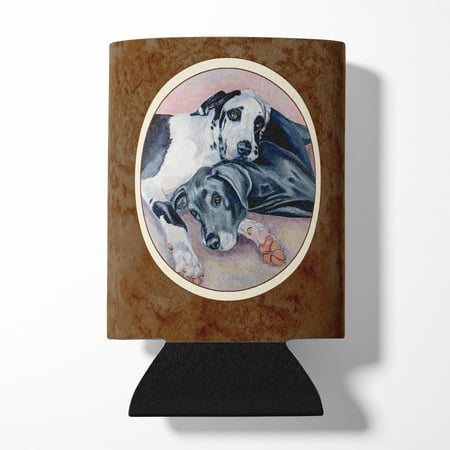 

Carolines Treasures 7164CC Black and Harlequin Great Dane Can or Bottle Hugger Can Hugger multicolor