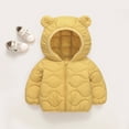 thumbnail image 2 of Baby Winter Coat Baby Boys Puffer Coat Cute Bear Ear with Hoods Thicken Windproof Zipper Warm Outwear for Baby Girls Baby Boy Jacket Baby Boy Clothes 12-18 Months, 2 of 4