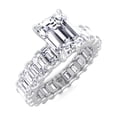 thumbnail image 2 of Gemini - 6 Carat Emerald Cut Diamond Eternity Engagement Ring ( U-Prong Setting ), 2 of 2