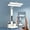 B, variant on Foldable LED Desk Lamp with Pencil Sharpener & Pen Holder | Eye Protection Reading Light for Study & Office | Rechargeable Battery Portable Lamp for Home, School, or Dorm Desk