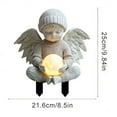 thumbnail image 3 of DefiDgd Small Angel Garden Stake Decor,2D Flat Acrylic Angel Yard Sign,Indoor Outdoor Garden Patio Yard Lawn Pot Plants Landscaping Decor(B), 3 of 8