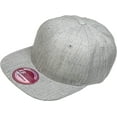 thumbnail image 3 of Pro Style Classic Snapback Wool Blend Plain Basic Cap Hat, 3 of 7