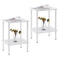 thumbnail image 1 of Juego de mesa auxiliar Apicizon, 40 x 30 x 52 cm, color blanco, 2 niveles, 1 of 8