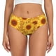 thumbnail image 1 of Fotbe Vintage Leopard Print Sunflower Calzones Estampados para Mujer – Ropa Interior de Algodón, Cómoda, Suave y Elástica-XX-Large, 1 of 6