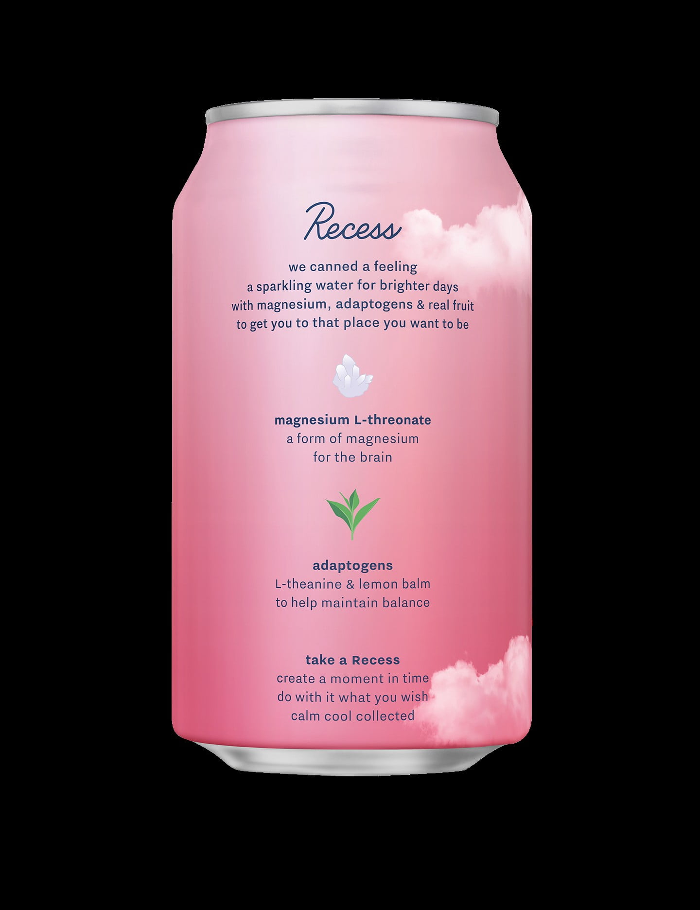 Recess Infused Strawberry Rose Sparkling Water 12 fl oz