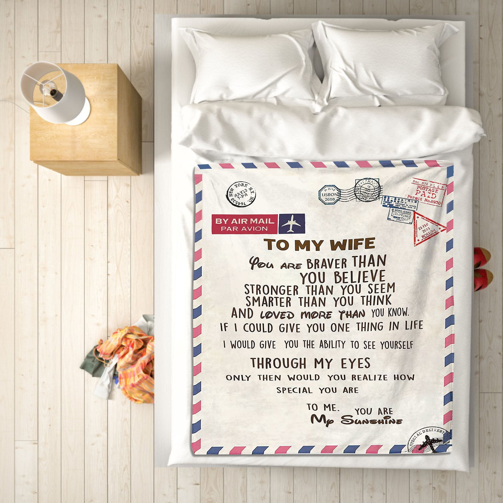 Mefallenssiah Envelope Blanket Thickened Flannel Custom Printed