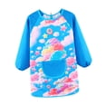 thumbnail image 3 of predolo Smock Feeding Bib Practical Multifunction for Girls Boys Lightweight Paint Apron S Blue ColorfulCloud, 3 of 8