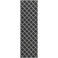 thumbnail image 2 of Addison Rugs Mayfield Washable Transitional Lattice Black Runner Rug, 2'3" x 7'6", 2 of 5