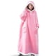 thumbnail image 1 of Suéter con capucha, largo, informal, cálido y ponible para invierno, manta para perezosos, 1 of 6