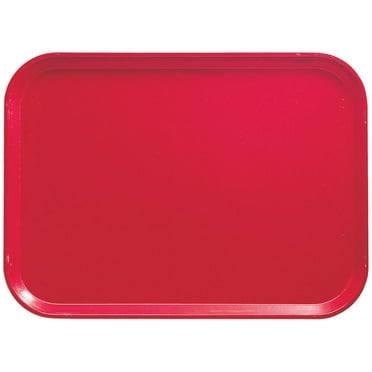 Cambro 15" x 20" Food Trays, Fiberglass, 12PK, Cambro Red, 1520-521