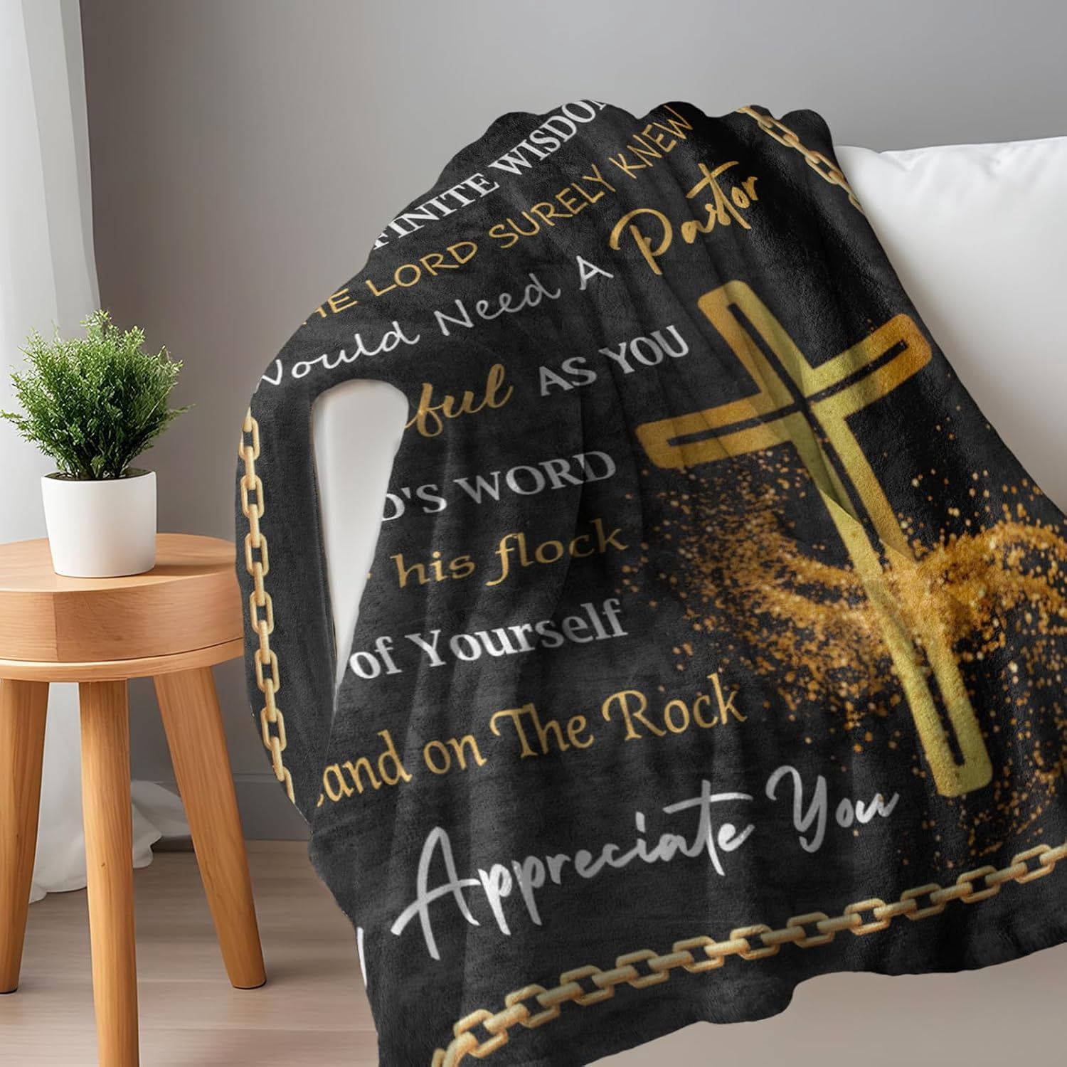 Pastor Gifts Blanket 60" x 50" - Pastor Gifts for Men - Pastor Appreciation Gifts for Men - Gift for Pastor Appreciation Day - Unique Pastor Gifts - Best Pastor Appreciation Gifts