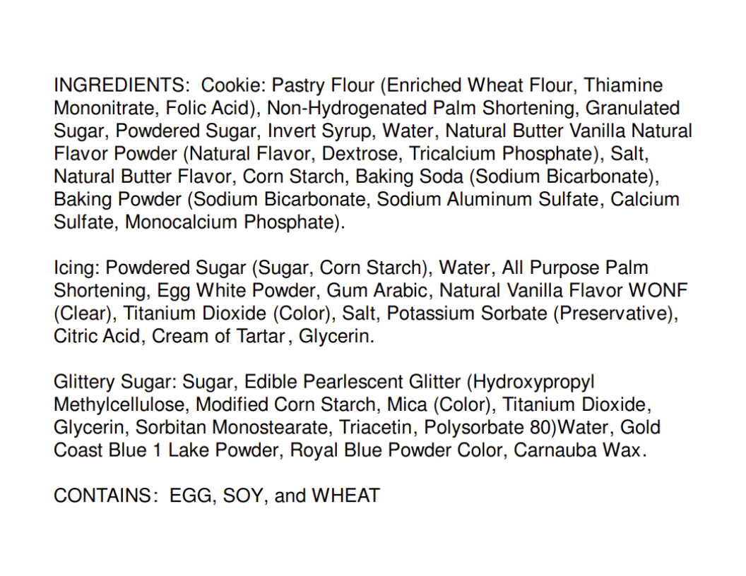 Butr Baking Co. Snowflake Cookies, 10ct