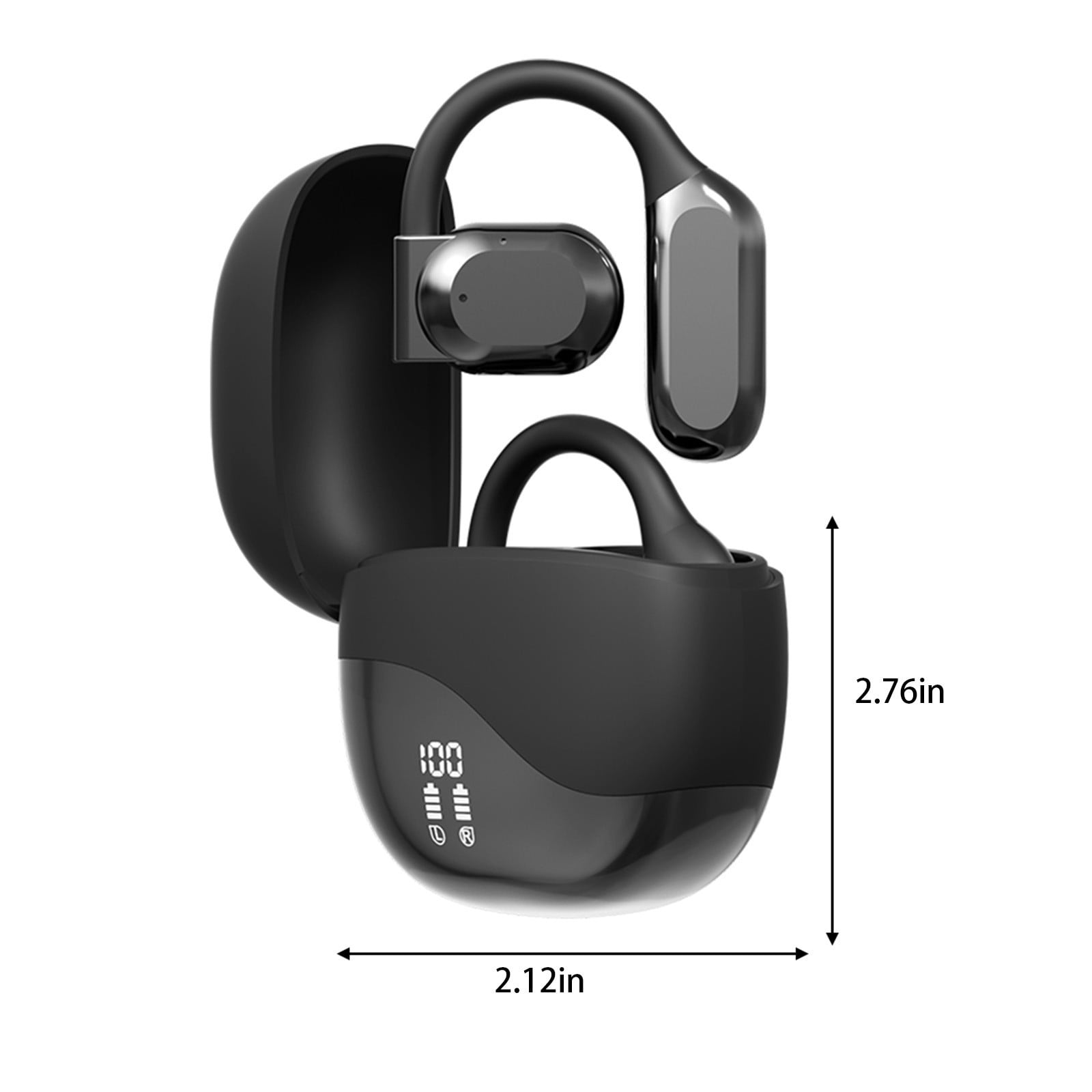 HOMBOTI Translating Earbuds, Language Translator Earbuds,Device 144 Languagesin Real Time,Over-Ear Headphones,Wireless Bluetooth - Black