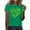 Green, variant on HAiming St Patrick's Day Shirts for Women Short Sleeve T-Shirts Crewneck Shamrock Casual Tee Shirts Tops