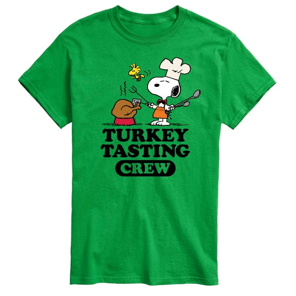 Peanuts - Turkey Tasting Crew - Men's Short Sleeve Graphic T-Shirt