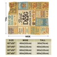 thumbnail image 4 of Dog Mom Gifts for Women Throw Blanket, Gift for Dog Lovers, Funny Sayings Inspirational & Loving Quotes Print Soft Cozy Flannel Blankets, Home Decor for Bed Sofa 80x60, 4 of 6