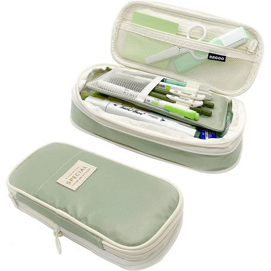 Large Capacity Pencil Case,Mint Green,Pencil Pouch,Pen Bag Student  Stationery Storage Box Gift School Pen Case