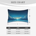 thumbnail image 4 of Yiaed Night Sky Beach Scene Print Brushed Microfiber Envelope Pillowcases, Standard,Envelope Closure Pillow Cases(Without Pillow Core)-14"x20", 4 of 6