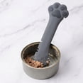 thumbnail image 5 of 3 Pcs Dog Cat Food Spoon, Cute Paw Spoon for Wet Food Silicone Can Opener Multifunctional Pet Spatula Scoop Mixing Spoons for Cat Dog Supplies (White, Orange & Dark Grey), 5 of 8