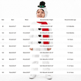 thumbnail image 3 of Ruyang Kids Plush Snowman Jumpsuit Set Long Sleeve Warm Jumpsuit with Scarf Hat Toddler Boys Girls Christmas Party Outfit, 3 of 6
