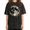 Black-1, variant on Women's Half Moon Crescent Copy Moon Joy Quote Celestial Washed Graphic Tee Relaxed Fit