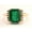 Rose Gold Plated, variant on Exceptional 4 Ctw powerful Green Zambian Emerald Ring For Love Gitanshjewels Sterling Silver,18K Rose Gold