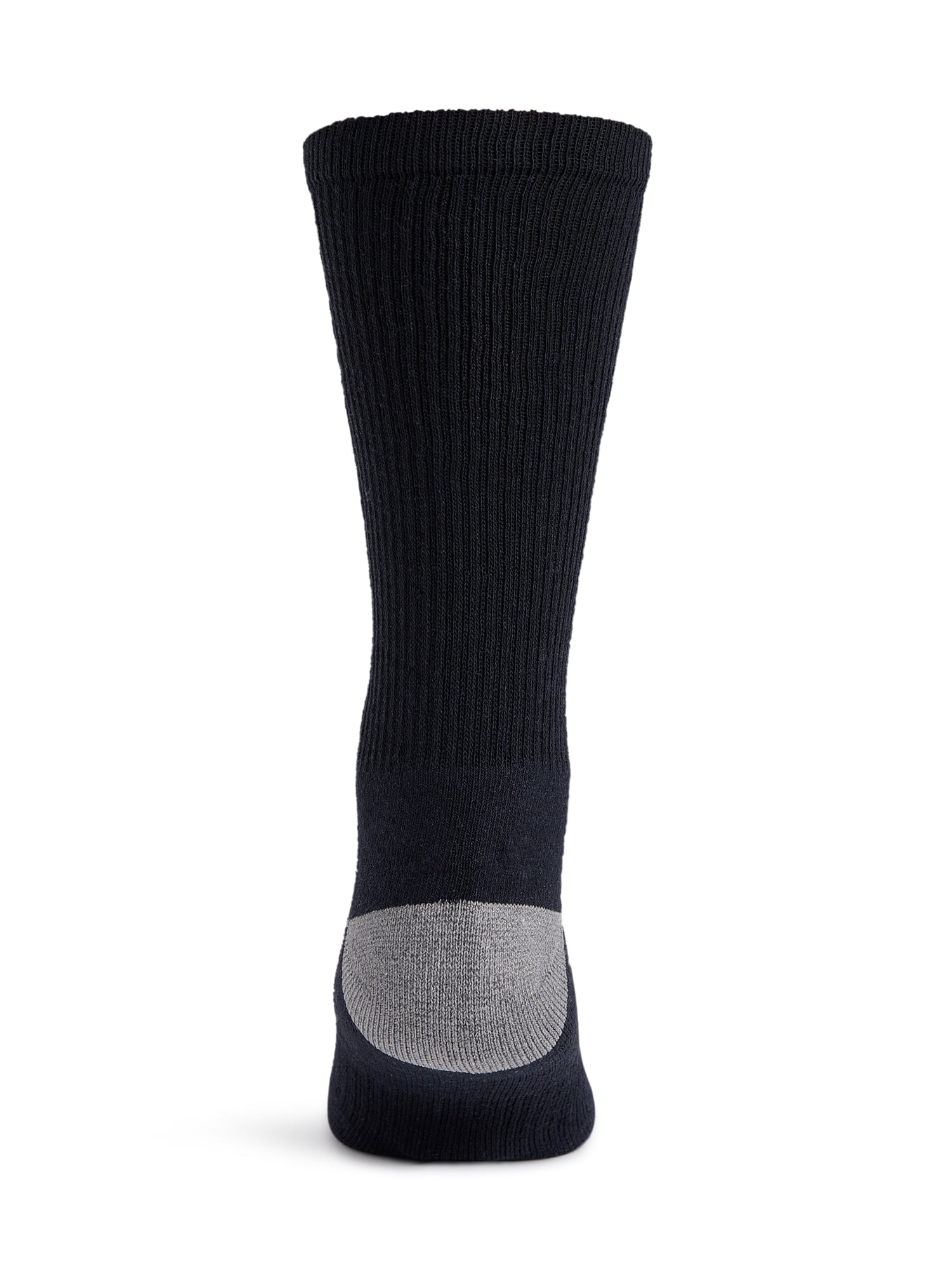 Wrangler Wool Blend Work Socks for Men, Size 6-12, Black, 6 Pairs