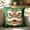 Green, variant on Traditional Lions Head Decorative Pillow Cushion, Soft Flocking Fabric Square Throw Pillow Cover for Sofa Couch Bed, 17.7x17.7 Inch Festive Home Decor Accent Pillowcase for Living Room Bedroom, Red