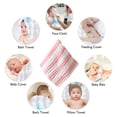 thumbnail image 4 of Muslin Multi-Colors Muslin Washcloths Burping Cloth Diapers Face Towels for Baby (Simple Colors),pink，G190334, 4 of 7