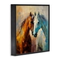 thumbnail image 3 of Stupell Industries Modern Painterly Horse Pair Black Framed Giclee Art, 17 x 17, by Irena Orlov, 3 of 8