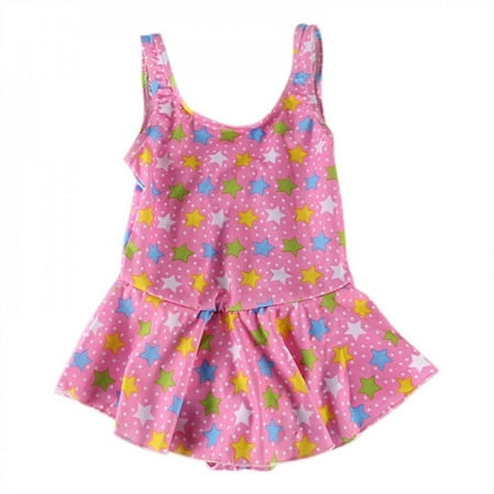 

Baby Girl One Piece Swimsuit Floral Print Swimwear Dress Sunsuit Summer Beachwear Outfit Random Type 65