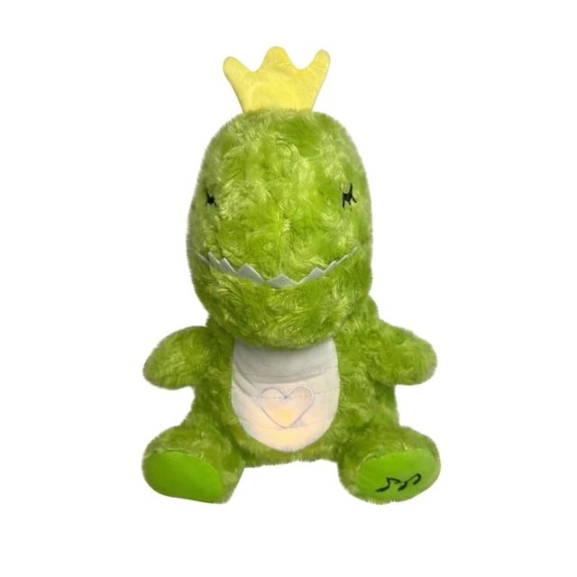 Máquina de sonido de dinosaurio para bebé, juguete para calmar a bebés con luces y movimiento sensoriales, respiración rítmica, portátil de peluche, muñecos de educación temprana de dinosaurios.