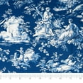 thumbnail image 3 of Waverly Inspirations 100% Cotton 45" x 2 Yards Precut Toile Navy Print Sewing & Crafting Fabric, 1 Each, 3 of 4