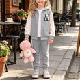 thumbnail image 2 of Regarm Toddler Baby Girl 2Pcs Outfits Fall Winter Long Sleeve Pullover Tops + Pants Set Kids Girls Clothes, 2 of 7
