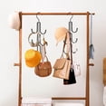 thumbnail image 5 of Oliegs Heated Blanket Household Wardrobe Multifunctional Bag Hook Rack Hat Tie Silk Scarf Belt Porch Storage Storage Hanging Wrapping Rack Chocolate, 5 of 5