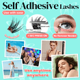 thumbnail image 2 of No Glue Needed Lashes Self Adhesive Eyelashes DIY Lash Cluster Eyelash Extensions Kit, 2 of 9