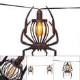thumbnail image 4 of MInHoues Halloween Spider Hanging Lamp 12 Inch, Vintage Metal Halloween Spider Decor Light, Indoor Outdoor Halloween Party Porch Haunted House Hanging Ornament, 4 of 8