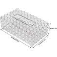 thumbnail image 4 of Crystal Cover Rectangular - Decorative Tissue Dispenser Holder Napkin Holder for Kitchen Bathroom Car, 8.9x5.3X 3.1inch, 4 of 8
