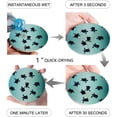 thumbnail image 2 of FMSHPON Ocean Sea Turtle Set of 6 Round Coaster for Drinks, Absorbent Ceramic Stone Coasters Cup Mat with Cork Base for Home Kitchen Room Coffee Table Bar Decor, 2 of 5