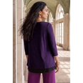 thumbnail image 2 of Jessica London Women's Plus Size Crew Neck Double Layered Tunic, 2 of 4